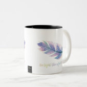 Soyez léger comme une plume Diamond Coffee Mug (Devant droit)