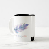 Soyez léger comme une plume Diamond Coffee Mug (Devant gauche)