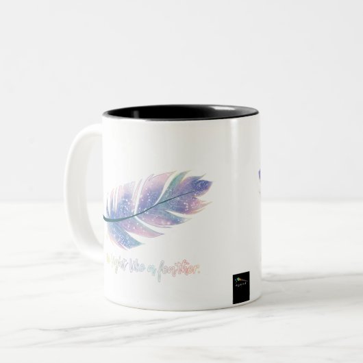 Soyez léger comme une plume Diamond Coffee Mug (Devant gauche)