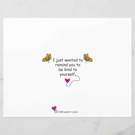 Soyez Lié À D'Autres_Feuille Papier Plat 11"x 8,5" (Dos)