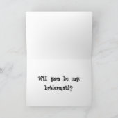 Soyez ma carte de demoiselle d'honneur (Intérieur)