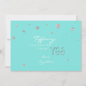 SOYEZ MA carte de Parties scintillant en argent bl (Dos)