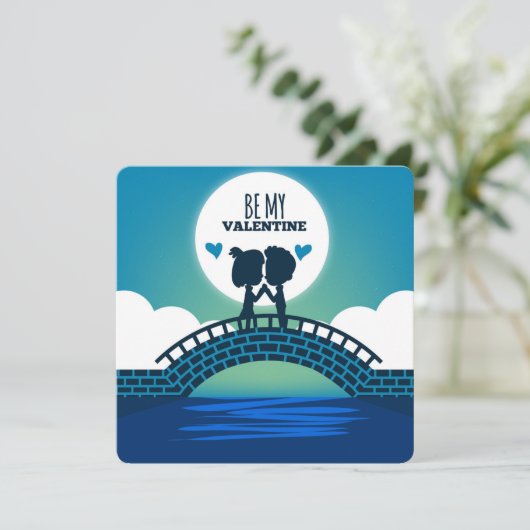 Soyez ma carte de vacances Valentine (Debout devant)