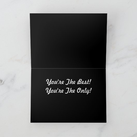 Soyez ma carte de Valentine de chéri en rouge et (Intérieur)