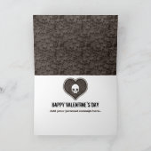 Soyez ma carte de voeux punk mignonne de crâne de (Intérieur)