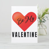 Soyez ma carte de voeux Valentine (Debout devant)