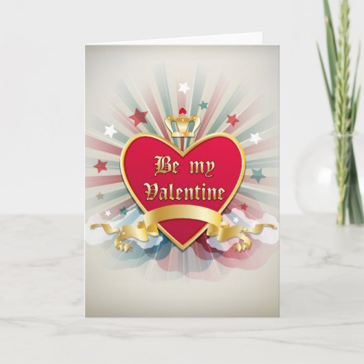 Soyez ma carte de voeux Valentine (Devant)