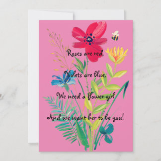 Soyez ma carte fille-fleurs| Carte de proposition 