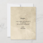 Soyez Ma Carte Jr Bridesmaid Champagne Peony & Par (Dos)