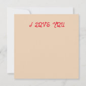 Soyez ma carte personnalisée Valentine (Dos)