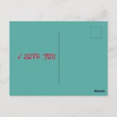 Soyez ma carte postale valentine (Dos)