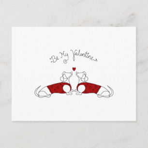 Soyez ma carte postale Valentine Dachshund