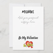 Soyez ma carte Saint Valentin personnalisée (Dos)