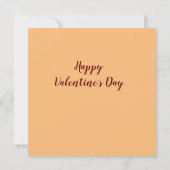 Soyez ma carte Valentine (Dos)
