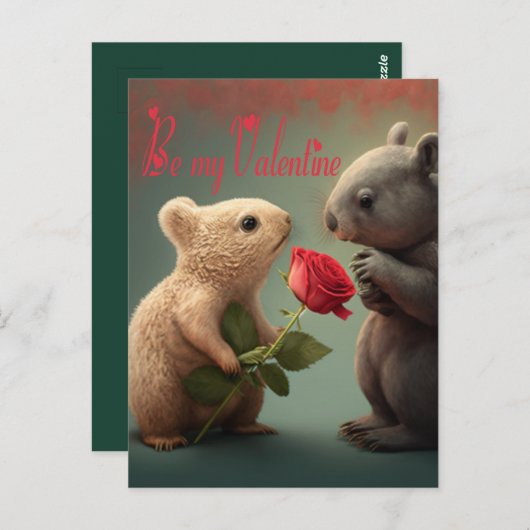 Soyez ma carte Valentine (Devant / Derrière)