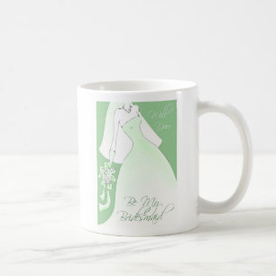 Soyez ma tasse d'invitation de demoiselle