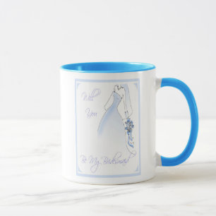 Soyez ma tasse d'invitation de demoiselle