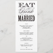 Soyez menu marié de | (Devant)