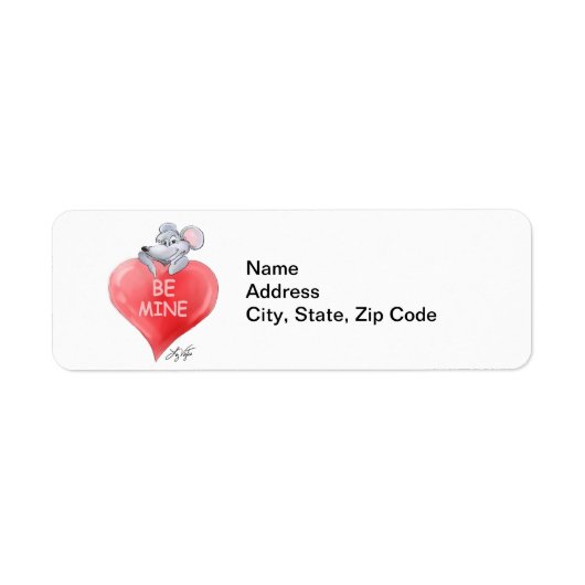 Soyez mes Étiquettes de adresse de la Saint-Valent (Devant)