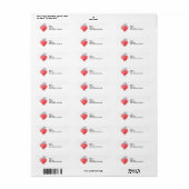 Soyez mes Étiquettes de adresse de la Saint-Valent (Feuille entière)