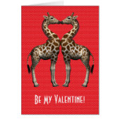 Soyez mes Giraffes de Saint-Valentin (Devant)