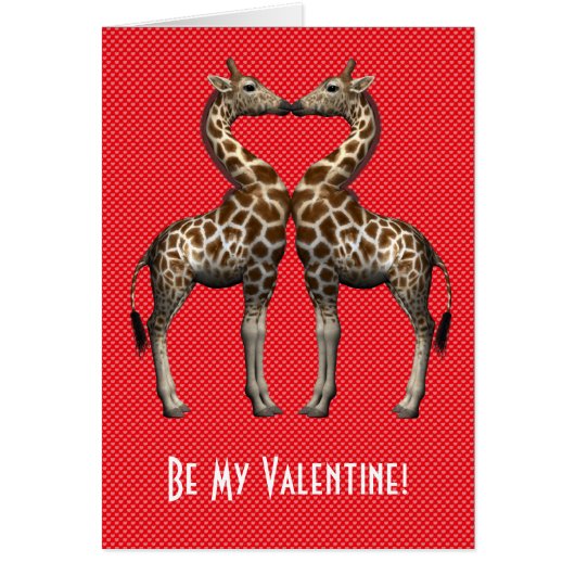 Soyez mes Giraffes de Saint-Valentin (Devant)