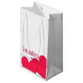 Soyez mien 2 coeurs et sécurité Pin sac cadeau (Devant Angle)