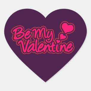 Soyez mon autocollant Valentine Love