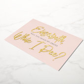 Soyez Mon Épouse Funny Pee Foil Invitation (Rotation)