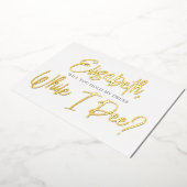 Soyez Mon Épouse Funny Pee Foil Invitation (Rotation)
