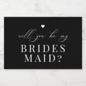 Soyez Mon Époux Proposition Étiquette De Vin Étinc (Étiquettes simples)