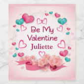 Soyez mon Étiquette de vin personnalisé Valentine (Étiquettes simples)