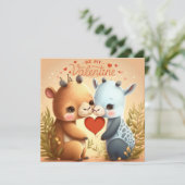 Soyez mon invitation magnétique Valentine (Debout devant)