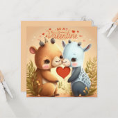 Soyez mon invitation magnétique Valentine (Devant/Arrière en situation)