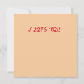 Soyez mon invitation magnétique Valentine (Dos)
