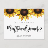 Soyez mon maître d'honneur Carte postale de tourne (Devant)