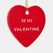 Soyez mon ornement Saint-Valentin rouge (Droite)