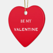 Soyez mon ornement Saint-Valentin rouge (Gauche)