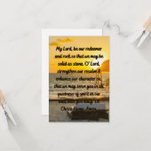 Soyez mon rédempteur Carte de voeux plat (Devant/Arrière en situation)