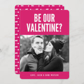 Soyez notre Carte photo de la Saint Valentin moder (Devant / Derrière)