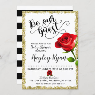 Soyez Notre Invité Baby shower Invitation