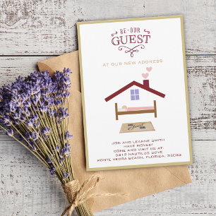 Soyez notre invité Carte d'annonce de nouvelle m