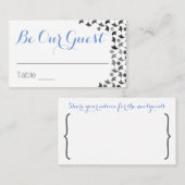 Soyez notre invité | Cartes de nom et conseils de  (Devant / Derrière)