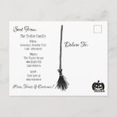 Soyez Notre Invité, Éffrayants Invitations de la f (Dos)