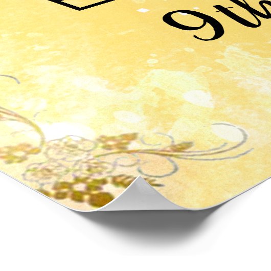 Soyez notre invité Princesse Affiche de bienvenue  (Coin)