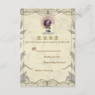 Soyez notre invité Réponse RSVP de mariage vintage