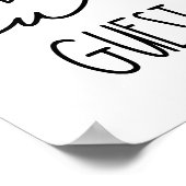 Soyez Notre Invité Simple Citation Poster (Coin)