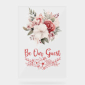 Soyez notre Mariage invité signe acrylique (Recto)