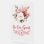 Soyez notre Mariage invité signe acrylique (Angle)