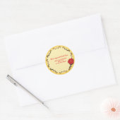 Soyez Notre Sticker Invité Red Rose Anniversaire (Enveloppe)